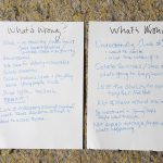 handwritten page outlining what's wrong